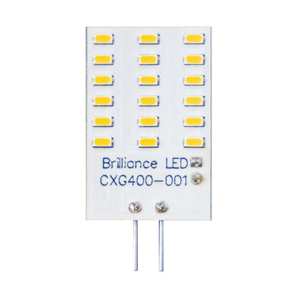 Brilliance LED Rectangle G4 Wafer Bipin 2W 2700K Warm White Light