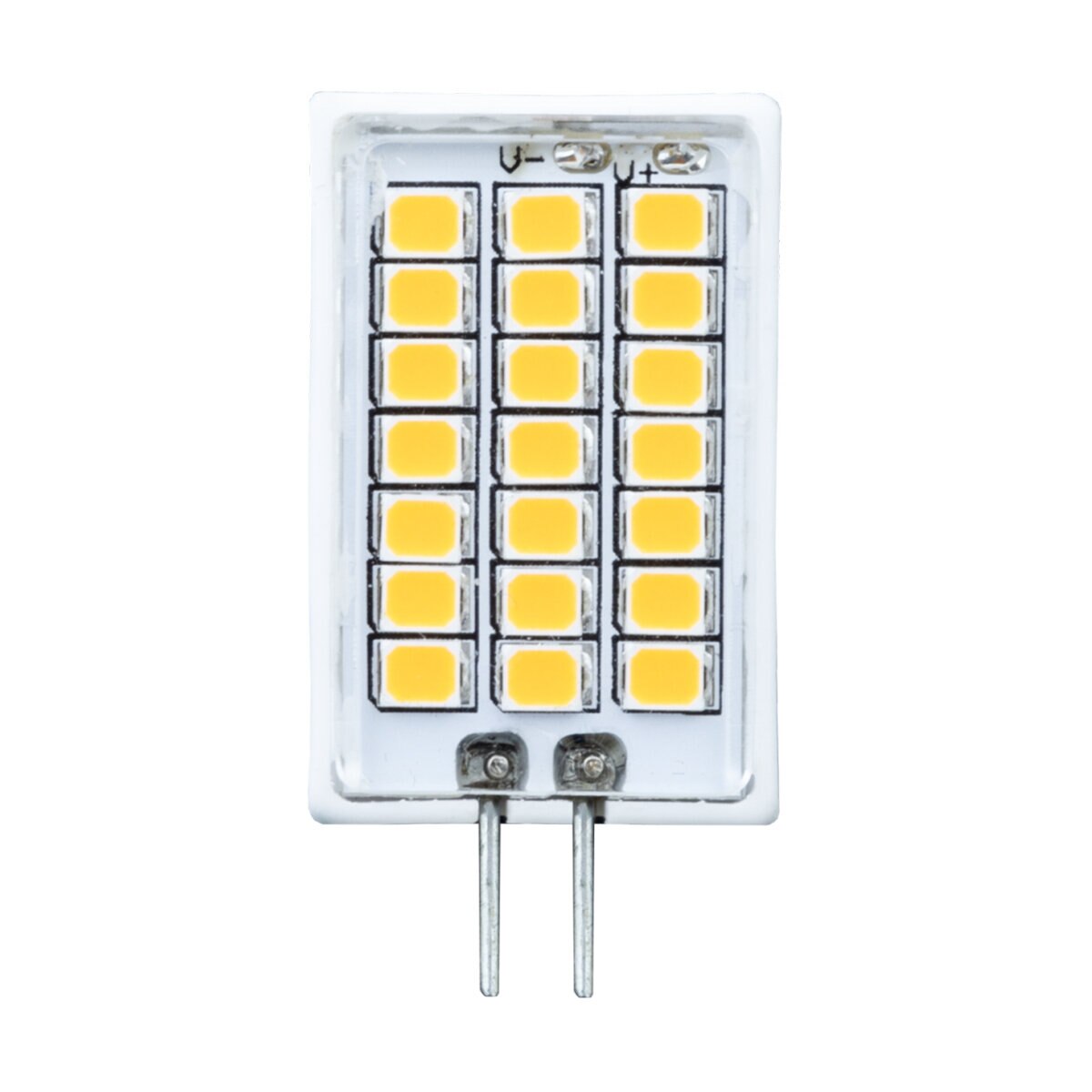 Brilliance LED Rectangle G4 Wafer Bipin 2W 2700K Warm White Light