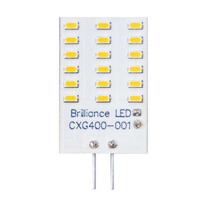 Brilliance LED Rectangle G4 Wafer Bipin 2W 2700K Warm White Light