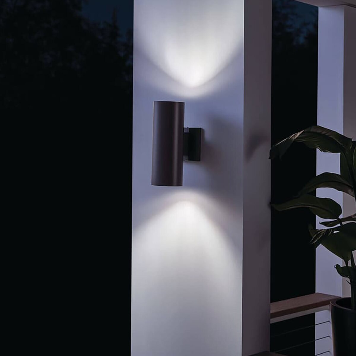 Kichler-9244AZ- 12274 Wall Light Architectural Bronze Finish 12 in. x 4.5 in. Dimmable LED, 120V, Aluminum Housing