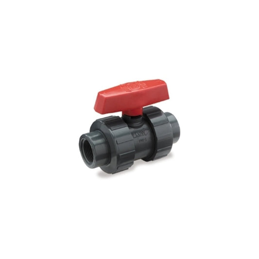 NDS Flo-Control Blocked Tru Union Ball Valve PVC 1-1/2 in. Slip & Thread with Viton O-Ring
