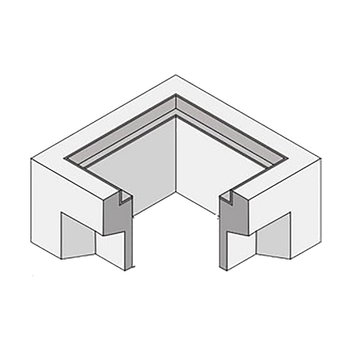 Brooks Concrete Catch Basin Top Only 12 in. x 12 in. x 12 in. w/Frame & Knock Out
