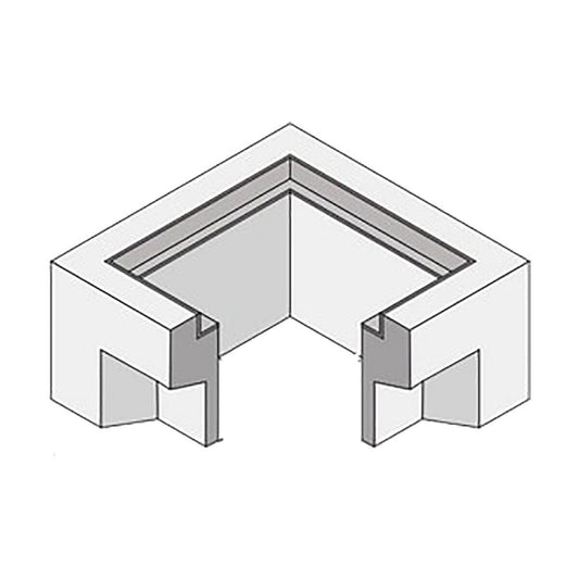Brooks Concrete Catch Basin Top Only 12 in. x 12 in. x 12 in. w/Frame & Knock Out