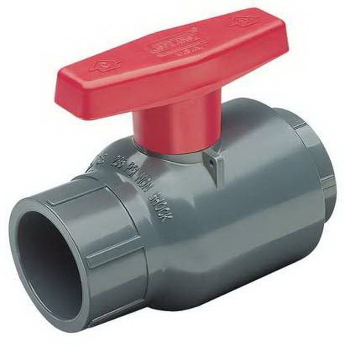 Spears Compact PVC Ball Valve 1-1/2 in. Socket w/ FKM O-Ring