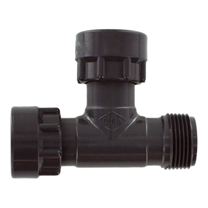Dura Single Port Manifold Tee 1 in. Swivel x MIPT x Swivel with O-Ring