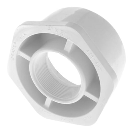 438-420 Sch 40 PVC Reducer Bushing Flush Style 4 in. x 2 in. Spigot x FIPT | Spears
