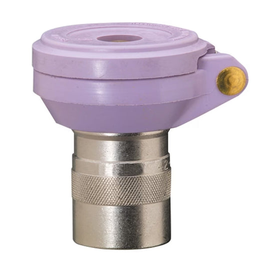 Signature Quick Coupling Valve 1 in. FIPT Inlet with Reclaimed Purple Locking Cover