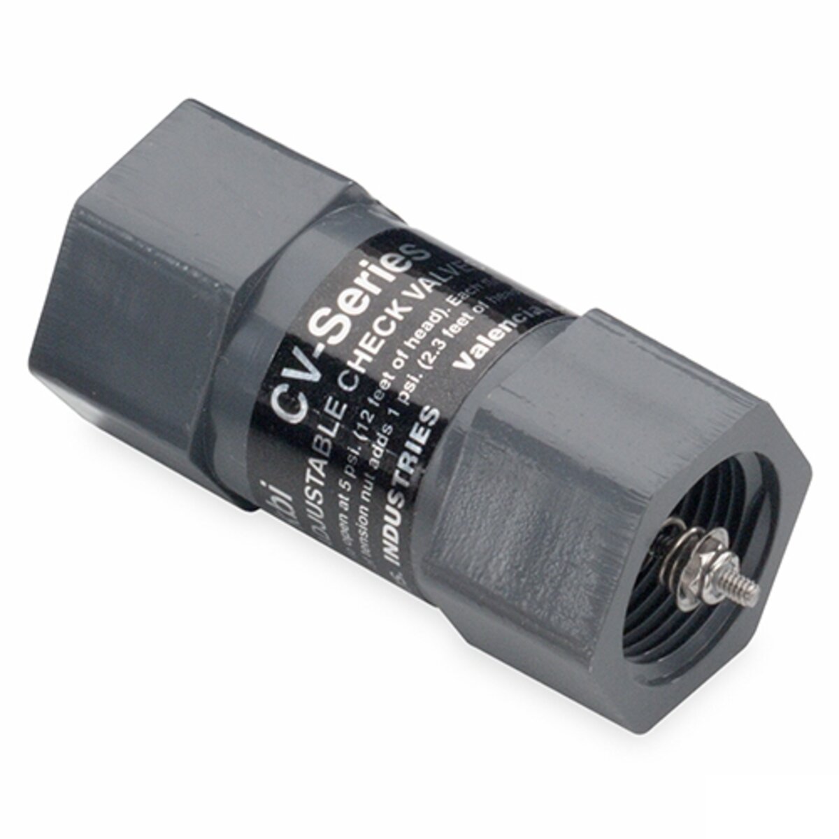 NDS Adjustable Check Valve Gray PVC 3/4 in. FIPT