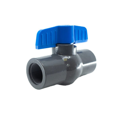 V07691N Lasco 491 Commercial PVC Ball Valve Slip PVC Gray 1/2 in. w/ Blue Handle Colonial