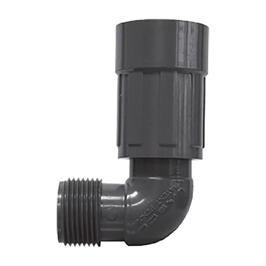 Lasco Elbow UltraZone Series Gray PVC 1 in. MTHD x FVCONN