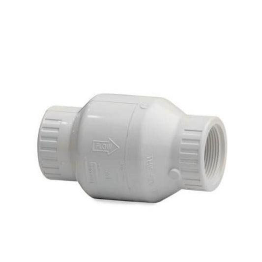 Spears White PVC Utility Spring Check Valve 4 in. Socket w/ EPDM O-Rings