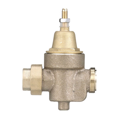 Watts Pressure Reducing Valve Regulator LFN55B-M1 Series NPT Thread Union x NPT Female 25 PSI - 75 PSI 3/4 in. Lead Free Copper Silicon Alloy w/ Strainer, Thermal Expansion Bypass & Lead Free