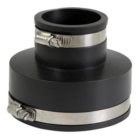 56-42 -NDS CI/PVC Flexible Rubber Coupling w/SS Clamps 4 in. x 2 in.