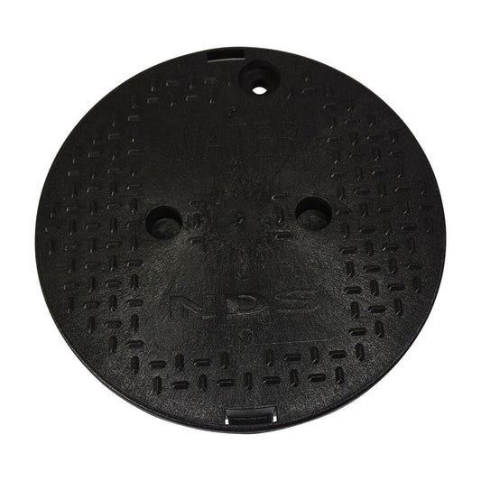 10" Round Cover Only Water Black Overlapping NDS