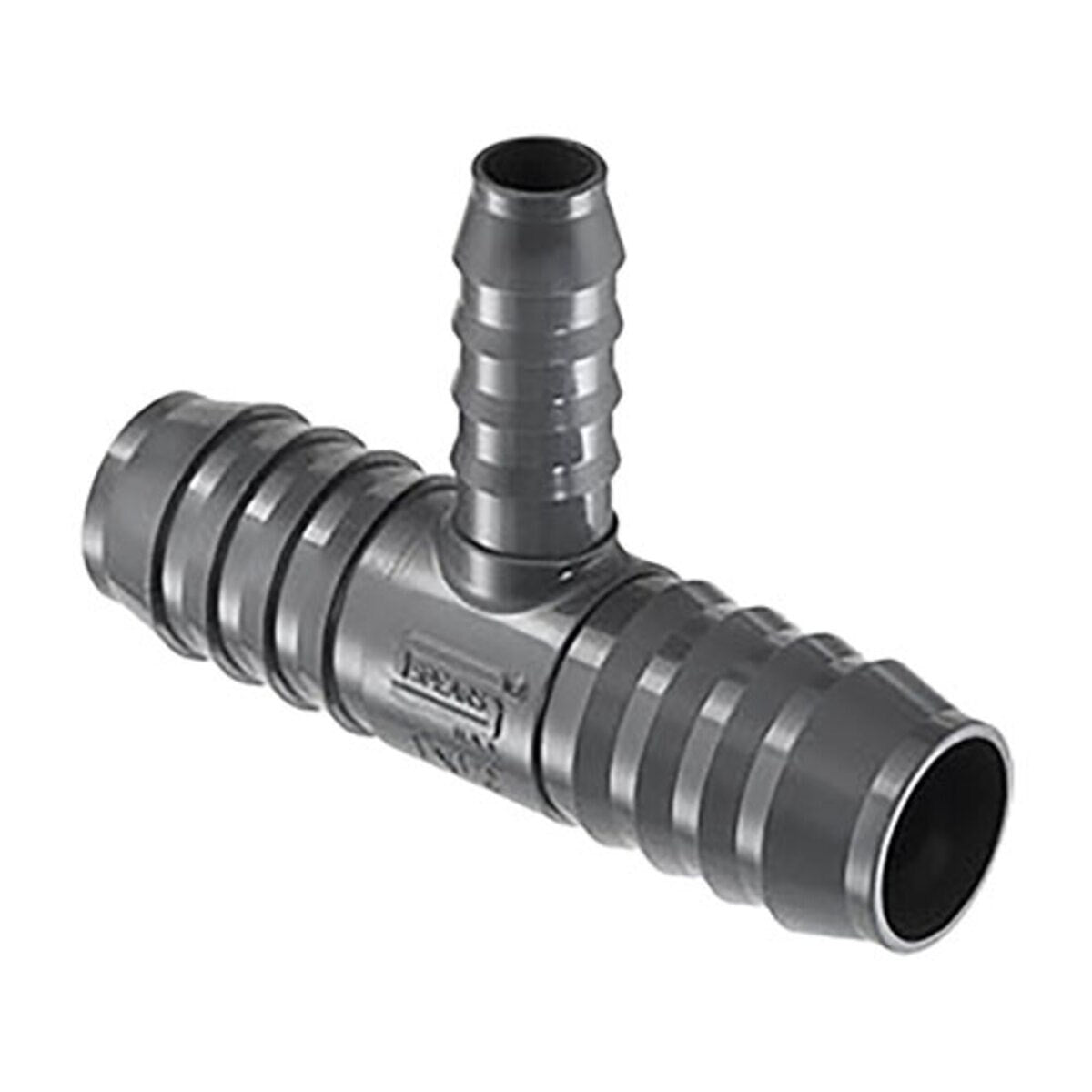 Spears Reducing Tee Gray PVC 1-1/4 in. x 1/2 in. Insert x Insert x Insert