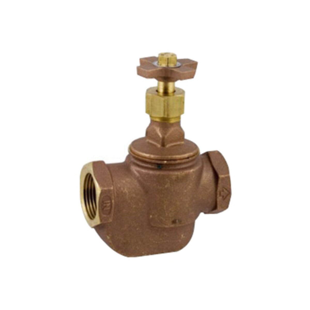 Straight Valve Brass 3/4 in. FIPT with Cross Handle