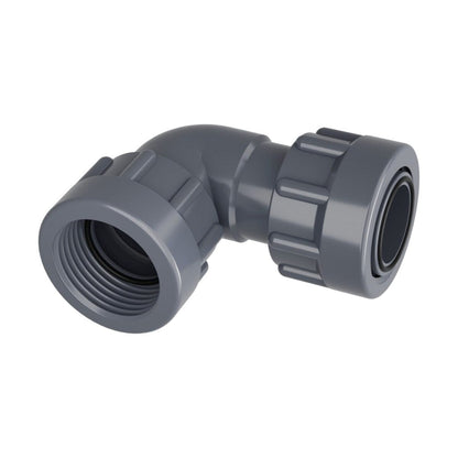 Dura  306-010 Manifold Elbow 90 Degree 1 in. Swivel X Swivel w/o - Ring