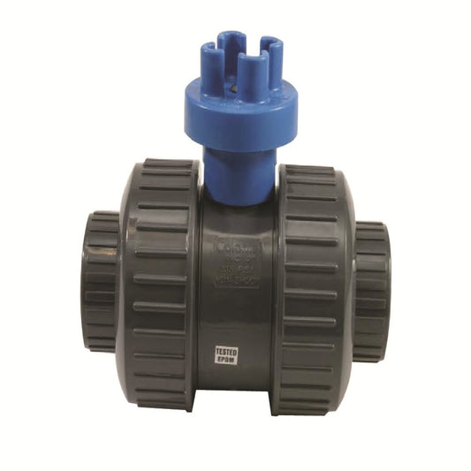 Slo-Close Full Block True Union Ball Valve PVC 3 in. Socket