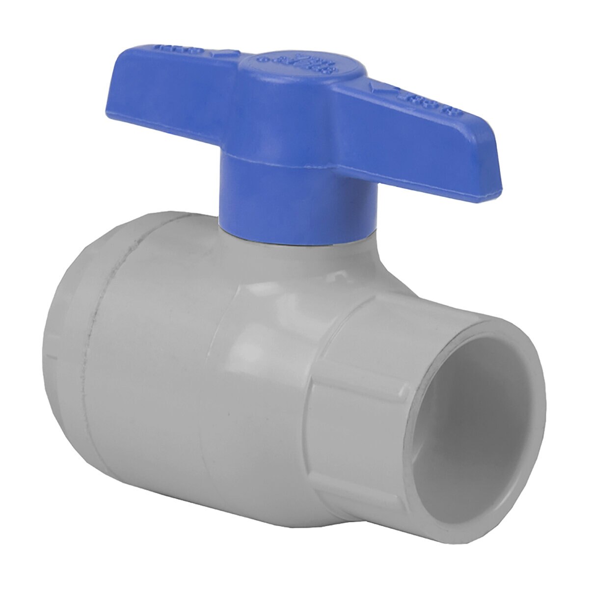 Spears Utility Ball Valve Gray PVC 2-1/2 in. Socket w/ Blue Handle & EPDM O-Rings