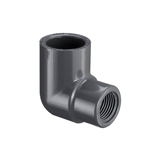1 in. x 3/4 in. 90 Degree Ell Soc X Fipt PVC Schedule 80 Sprs