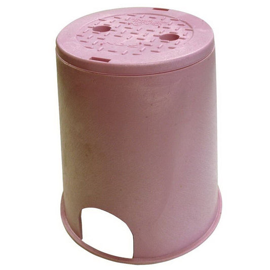 NDS Standard Valve Box Round 6 in. Purple Box/Purple Lid Overlapping RW
