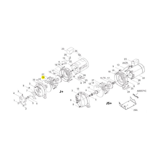 3K68  JS+ Series 1 1/2hp