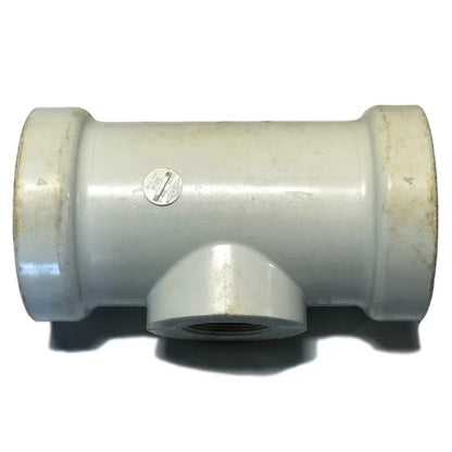 Harco SDR-21 PVC Service Tee 4 in. x 2 in. Gasket x FIPT