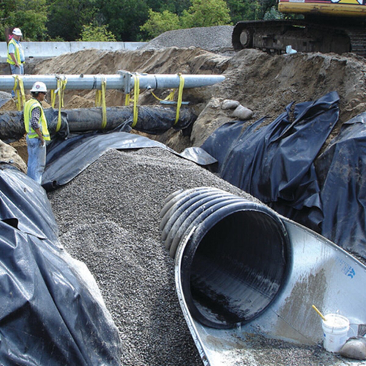 ADS N-12 Solid Pipe 12 in. x 20 ft. w/ Bell