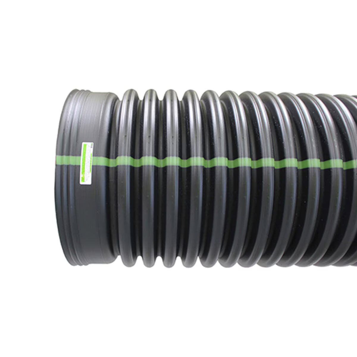 ADS Drain Pipe Dual Wall N-12 WTIB Solid 18 in. x 20 ft. L
