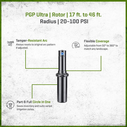 Hunter PGP Ultra Adjustable Rotor 4 in. Riser with 2.5 Nozzle
