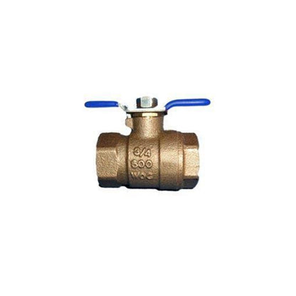 Wilkins 1-850T Full Port Tapped Ball Valve Bronze 1 in. FIPT