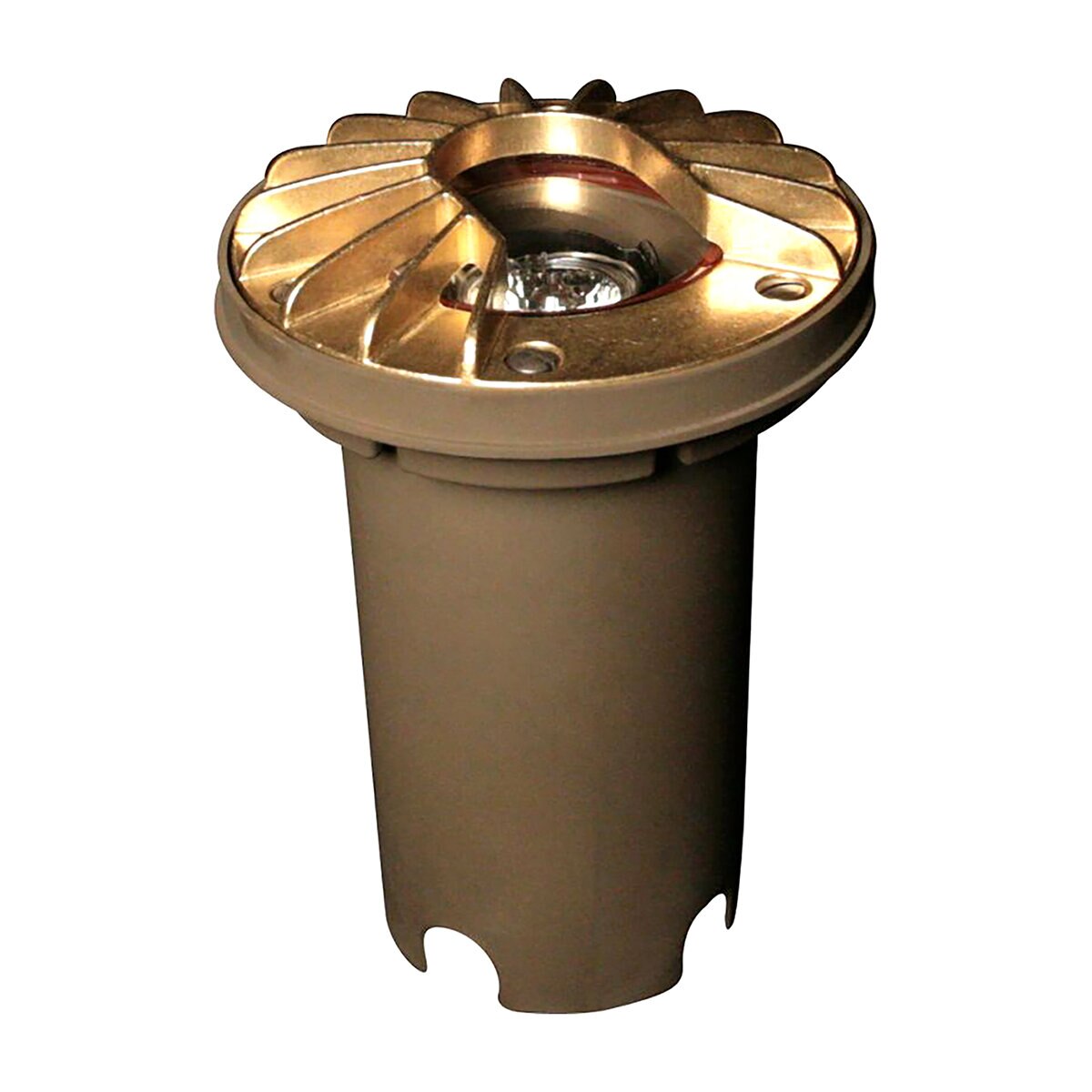 FX RP Well Light Natural Brass No Lamp w/ Louver