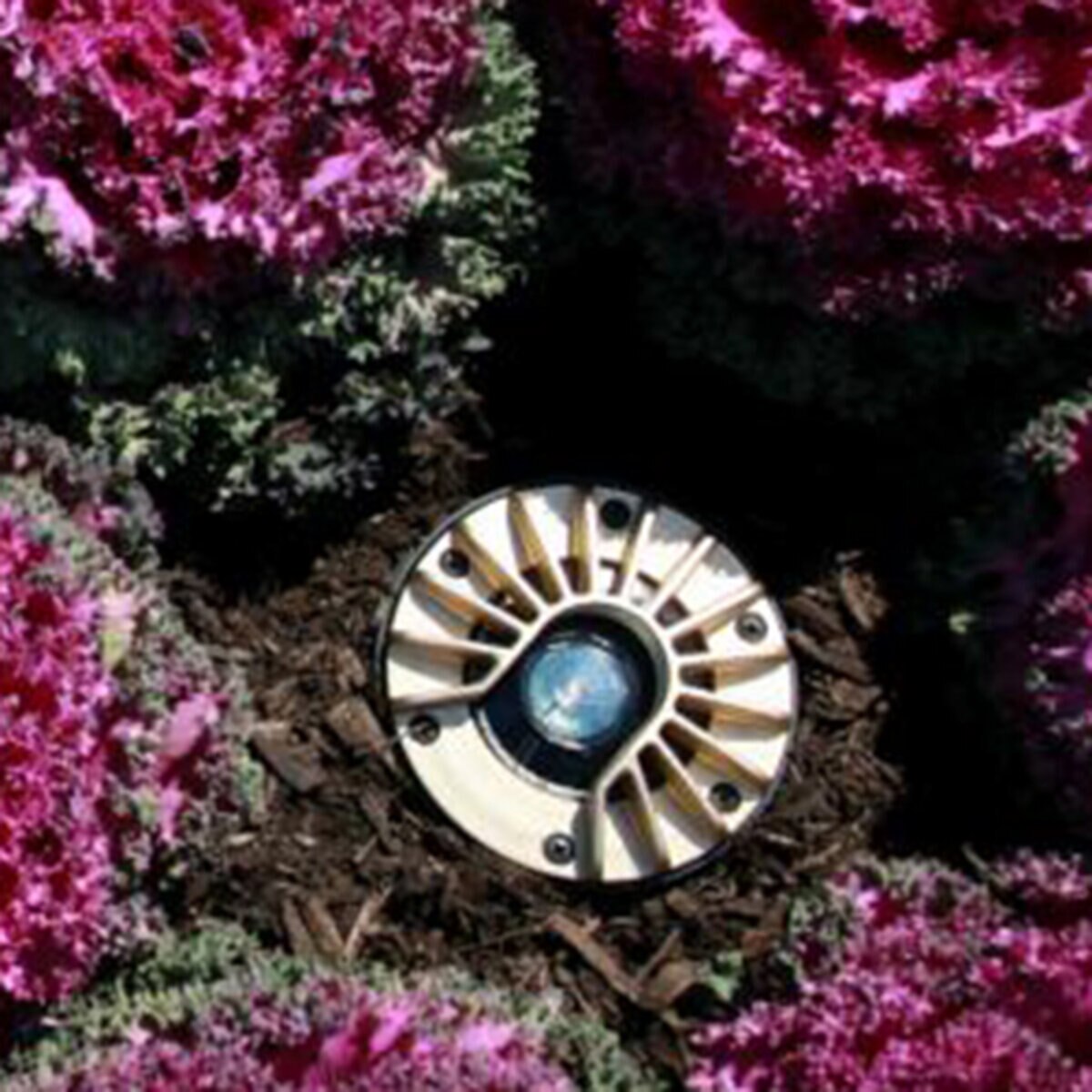 FX RP Well Light Natural Brass No Lamp w/ Louver