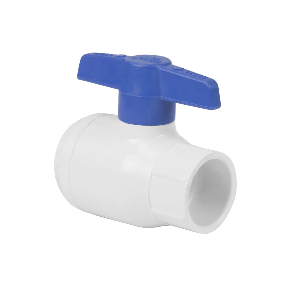 Spears Utility Gray PVC Ball Valve 1-1/4 in. Socket w/ Blue Handle & EPDM O-Rings