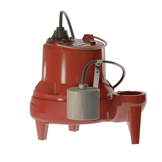 Liberty LE40 Submersible Sewage Pump 122 GPM 4/10 HP 115V Auto/Float Switch w/10 ft. Cord Cast Iron