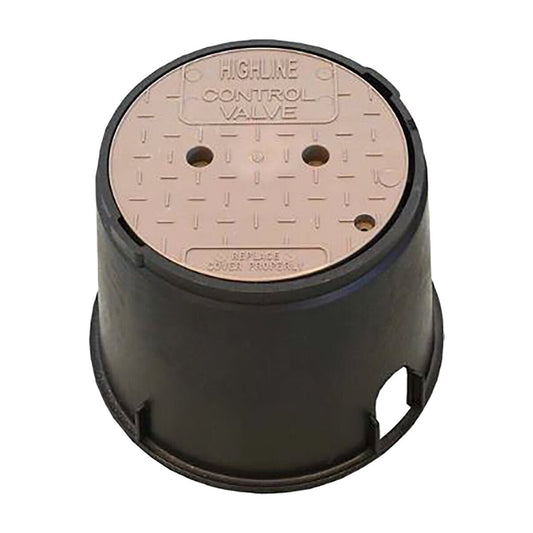Armor Mulch Lid Black/Brown 6 in. Round
