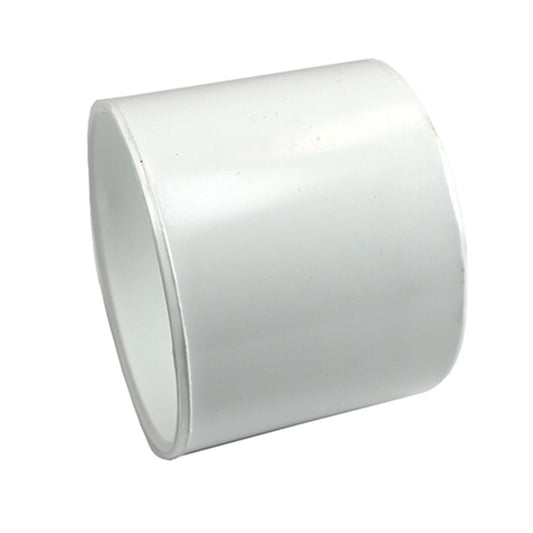 4P05R -NDS PVC S&D No Stop Repair Coupling HUB x HUB White 4 in.