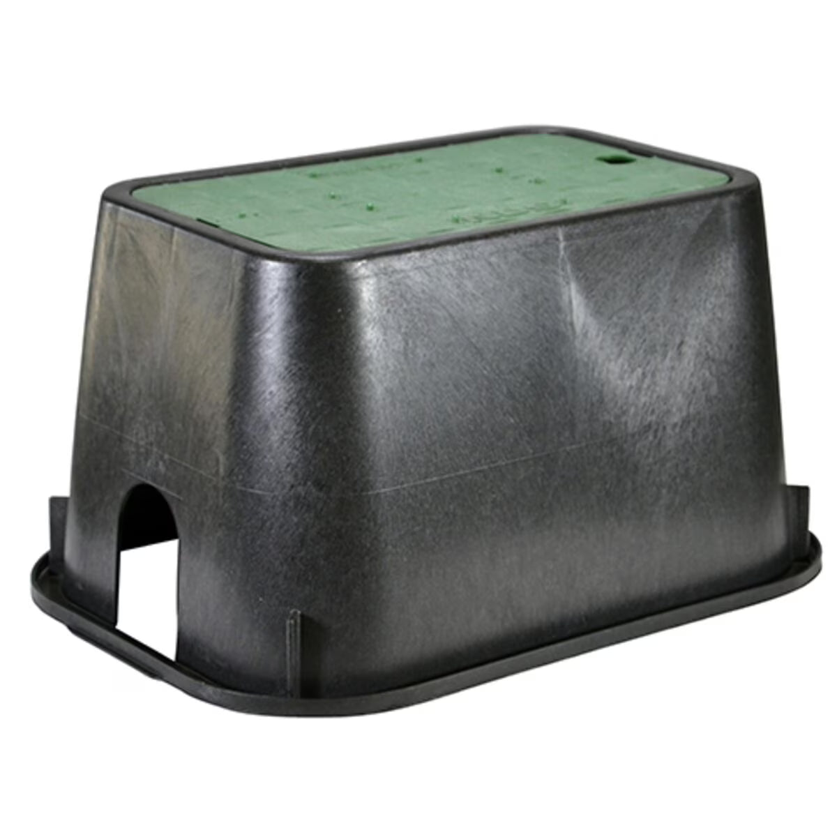 NDS Valve Box Rectangle 10 in. x 15 in. x 10 in.H Black Box/Green Lid Drop-in VB