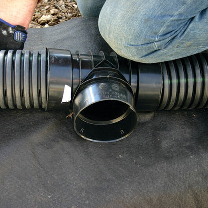ADS Single Wall Perforated Pipe Black Plastic 3 in. x 300 ft.