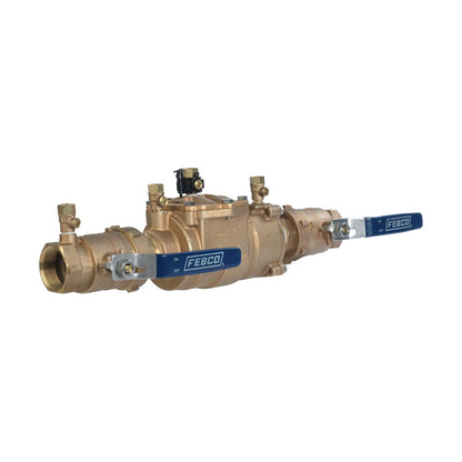 T2615  FEBCO 850U Double Check Assembly w/ Unions 1-1/2 in. Bronze w/ Freeze Sensing Capability (Sensing Upgrade Kit Sold Separately) | T2615