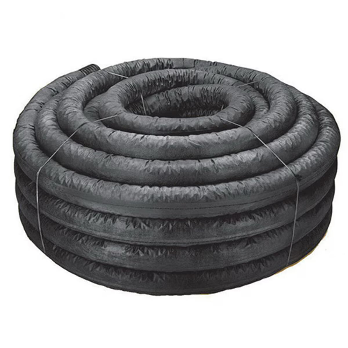 ADS 4 in. x 100 ft. Single Wall Pipe Perforated Black Sock
