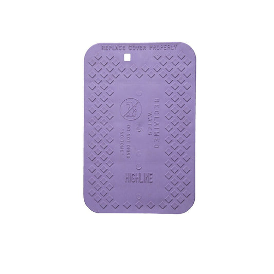 Highline Reclaimed Water Lid Purple w/ Snap Lock 16 in. L x 11 in. W