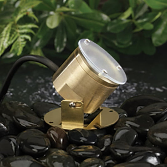 Vista  UW-2115-BSN-N-LB5ND  Underwater Light Solid Brass Housing Natural Brass 5W 4000K LED