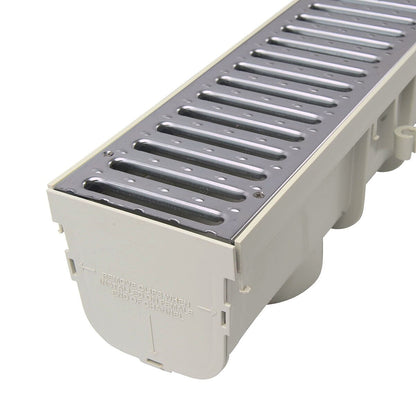 NDS 5 in. Deep Profile End Cap Light Gray