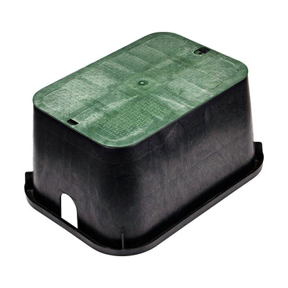 NDS Standard Series Valve Box (Body Only) Black Jumbo Rectangle 13 in. x 20 in. x 6 in.