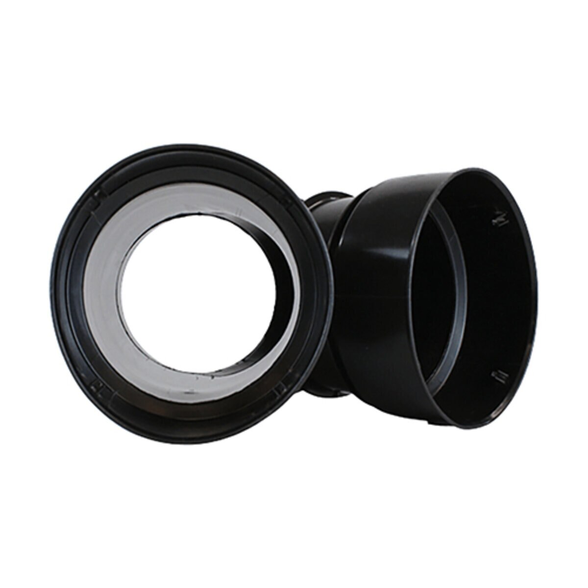 ADS HDPE Corrugated External Snap Wye Black 6 in.