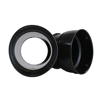 ADS HDPE Corrugated External Snap Wye Black 6 in.