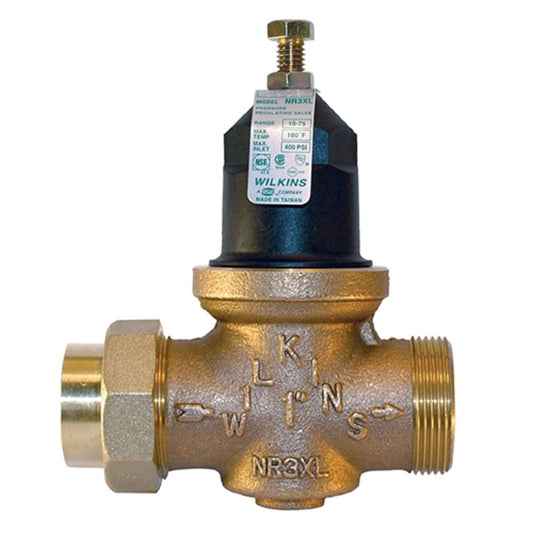 Wilkins NR3XL Pressure Reducing Valve Lead Free Bronze 1 in. FIPT Union x FIPT