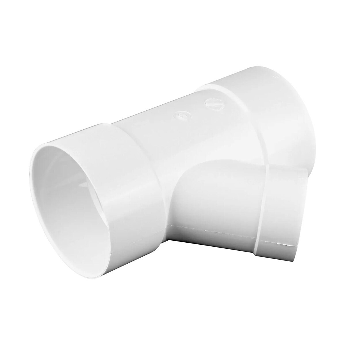 64P08  -NDS PVC S&D 45 Deg. Street Wye HUB x HUB x HUB White 6 in. x 4 in.