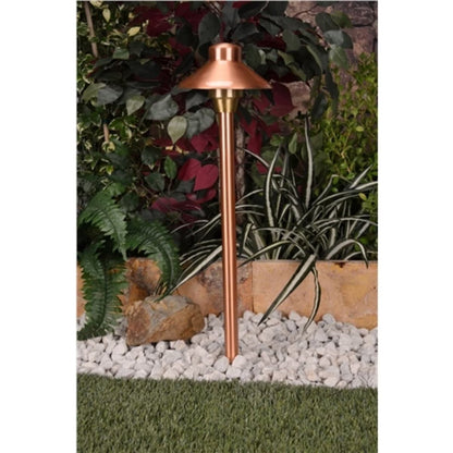 Unique I6-NL  6 in. Illuminator Path Light 18 in. Riser Copper Housing Natural Copper Finish No Lamp